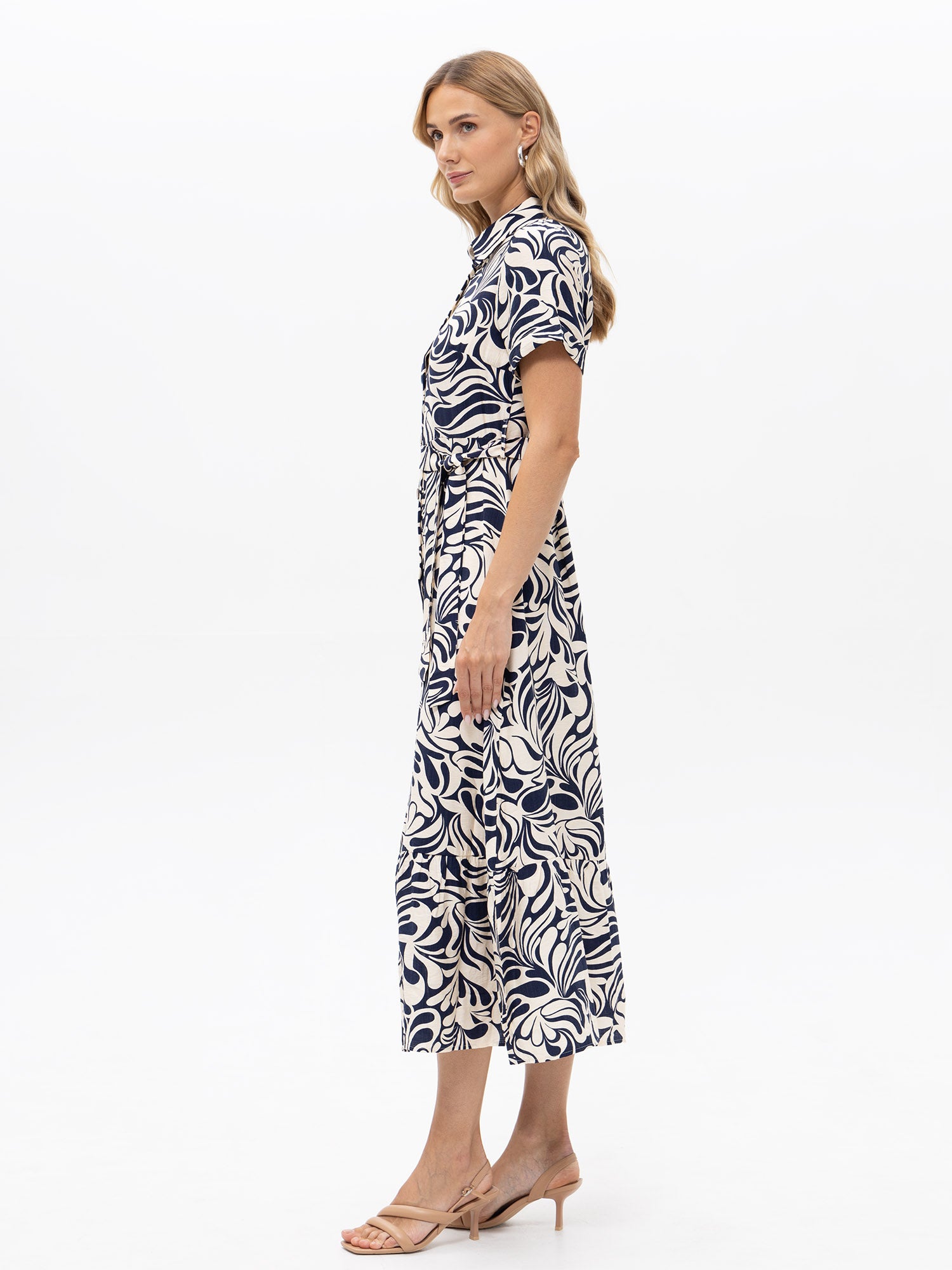 Sommerkleid mit Grafik-Muster