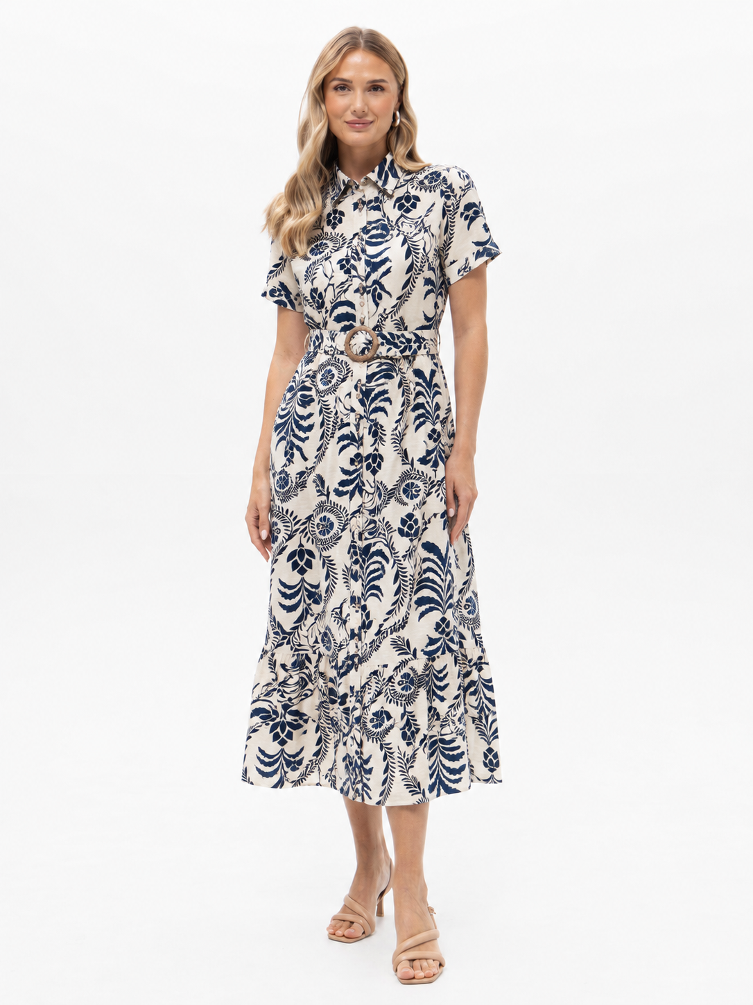 Hemdblusenkleid mit Print