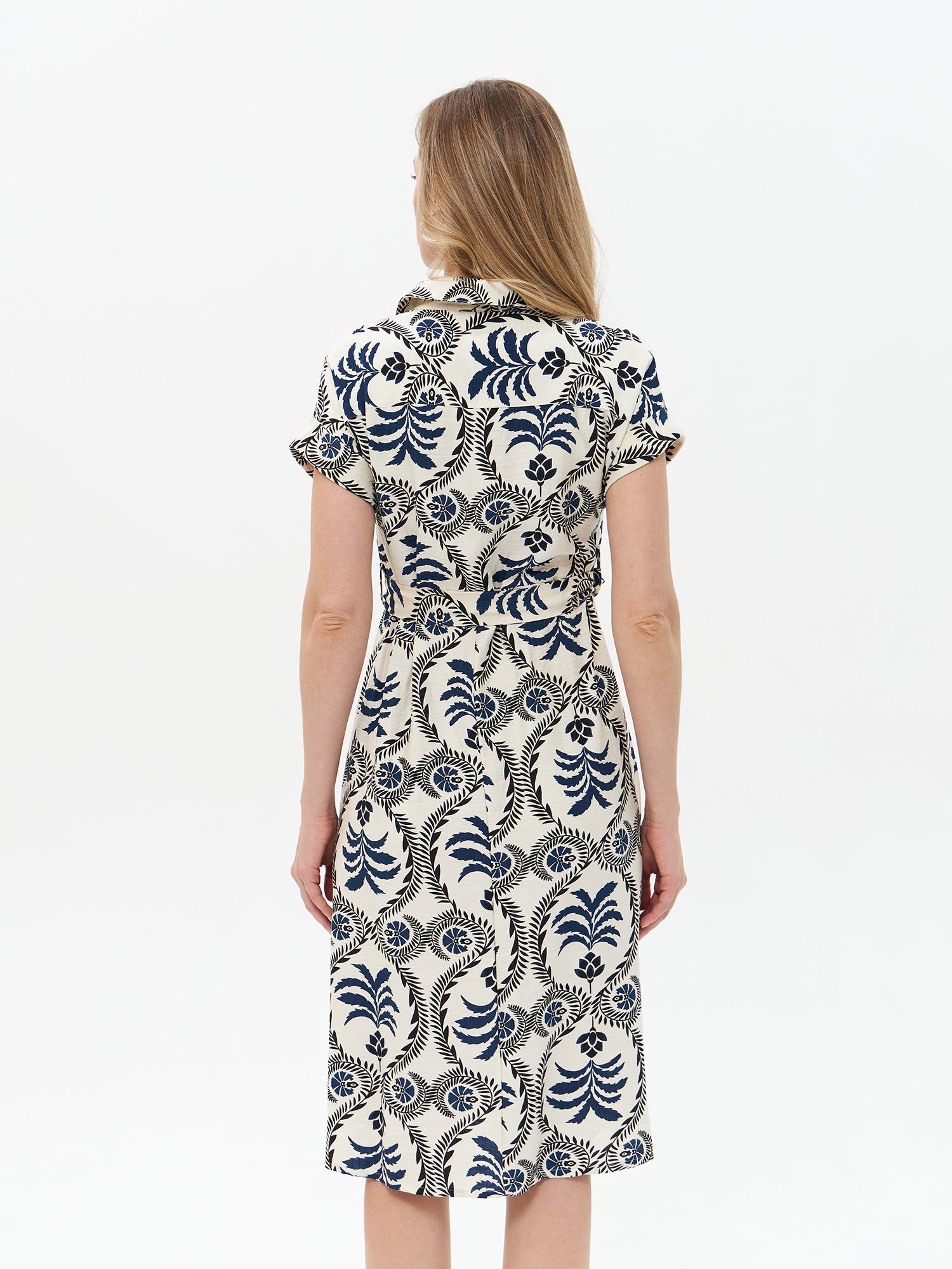Hemdblusenkleid mit Print