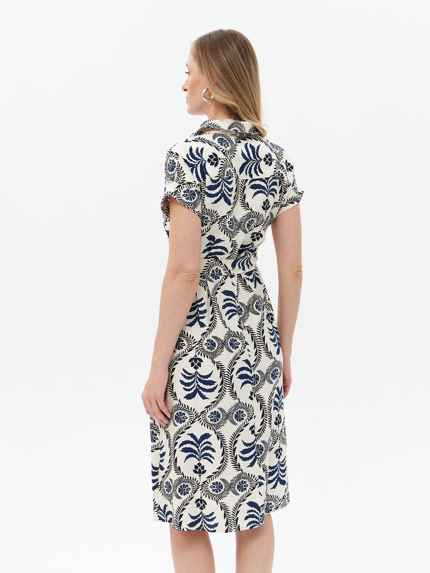 Hemdblusenkleid mit Print