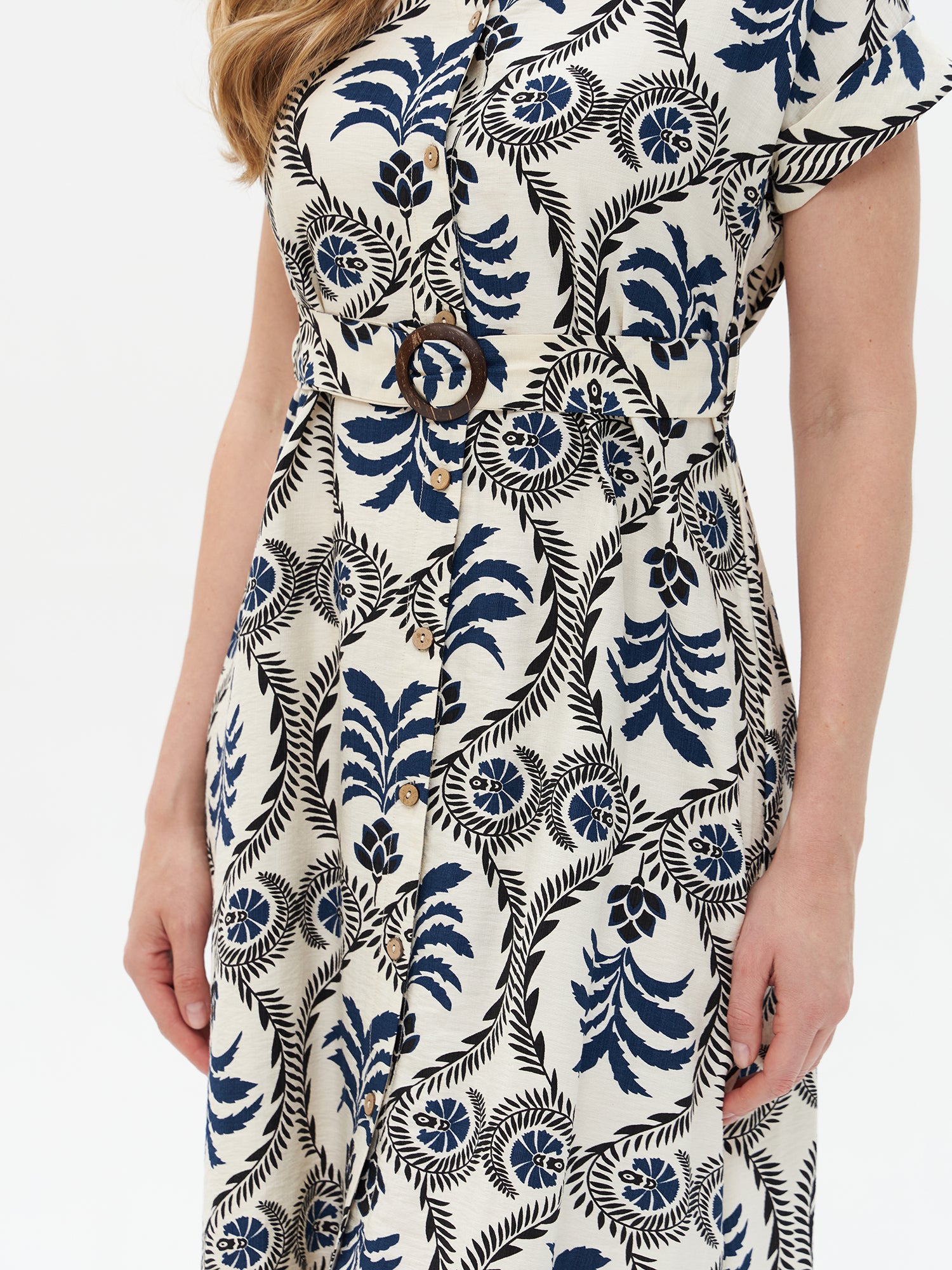 Hemdblusenkleid mit Print