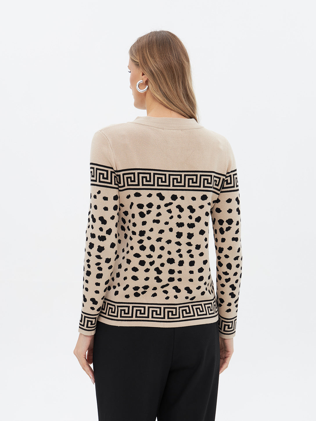 Cardigan mit Leopardenmuster