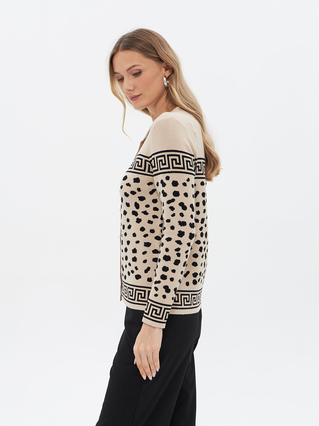 Cardigan mit Leopardenmuster