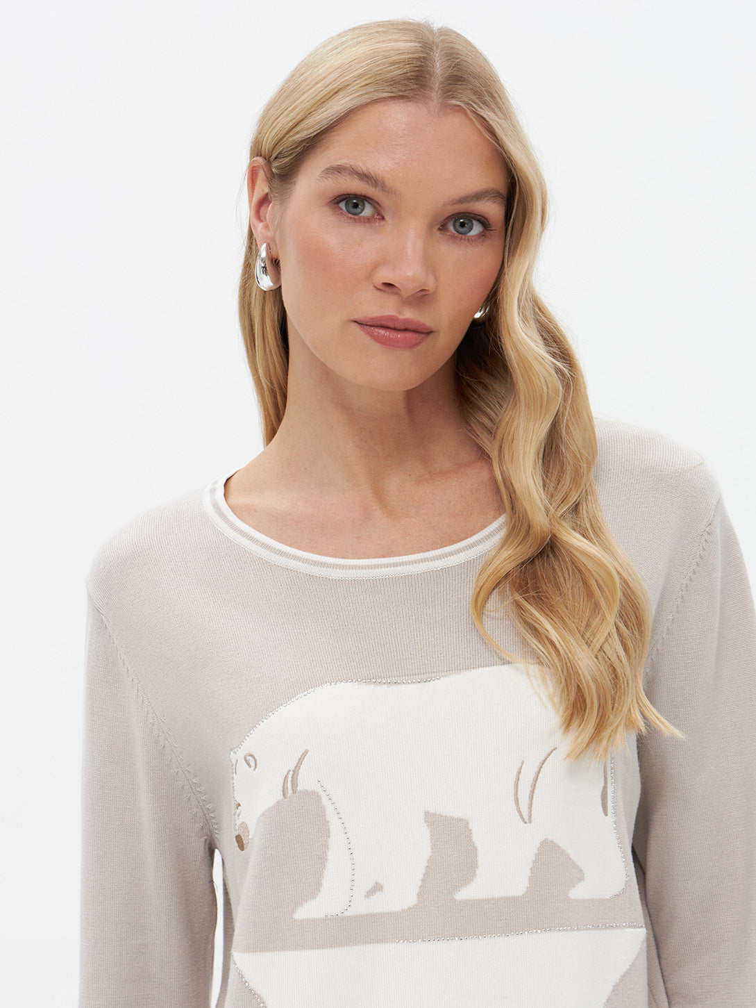 Pullover mit Eisbär Print