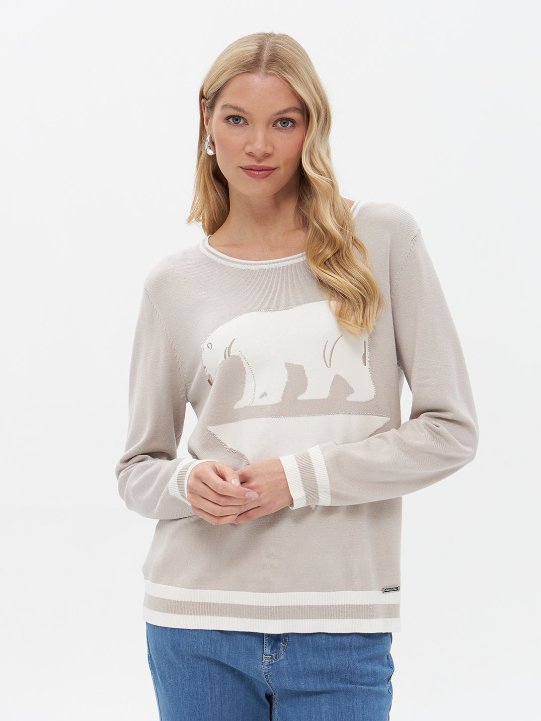 Pullover mit Eisbär Print