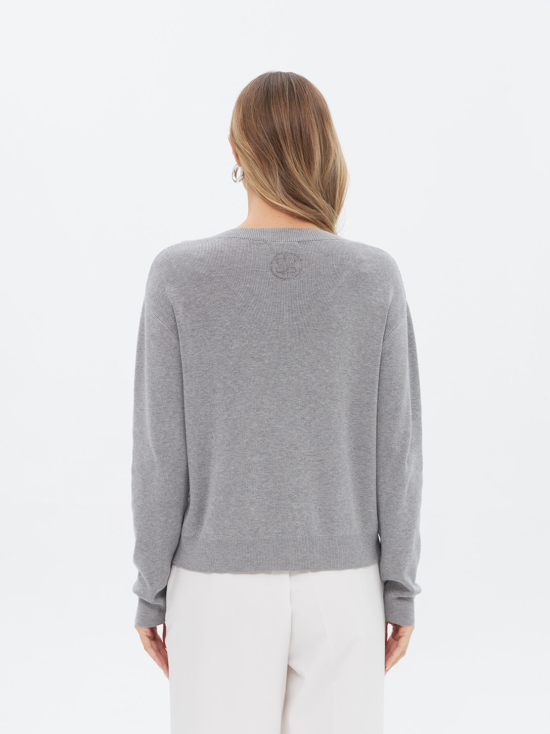Pullover mit Perlenapplikation