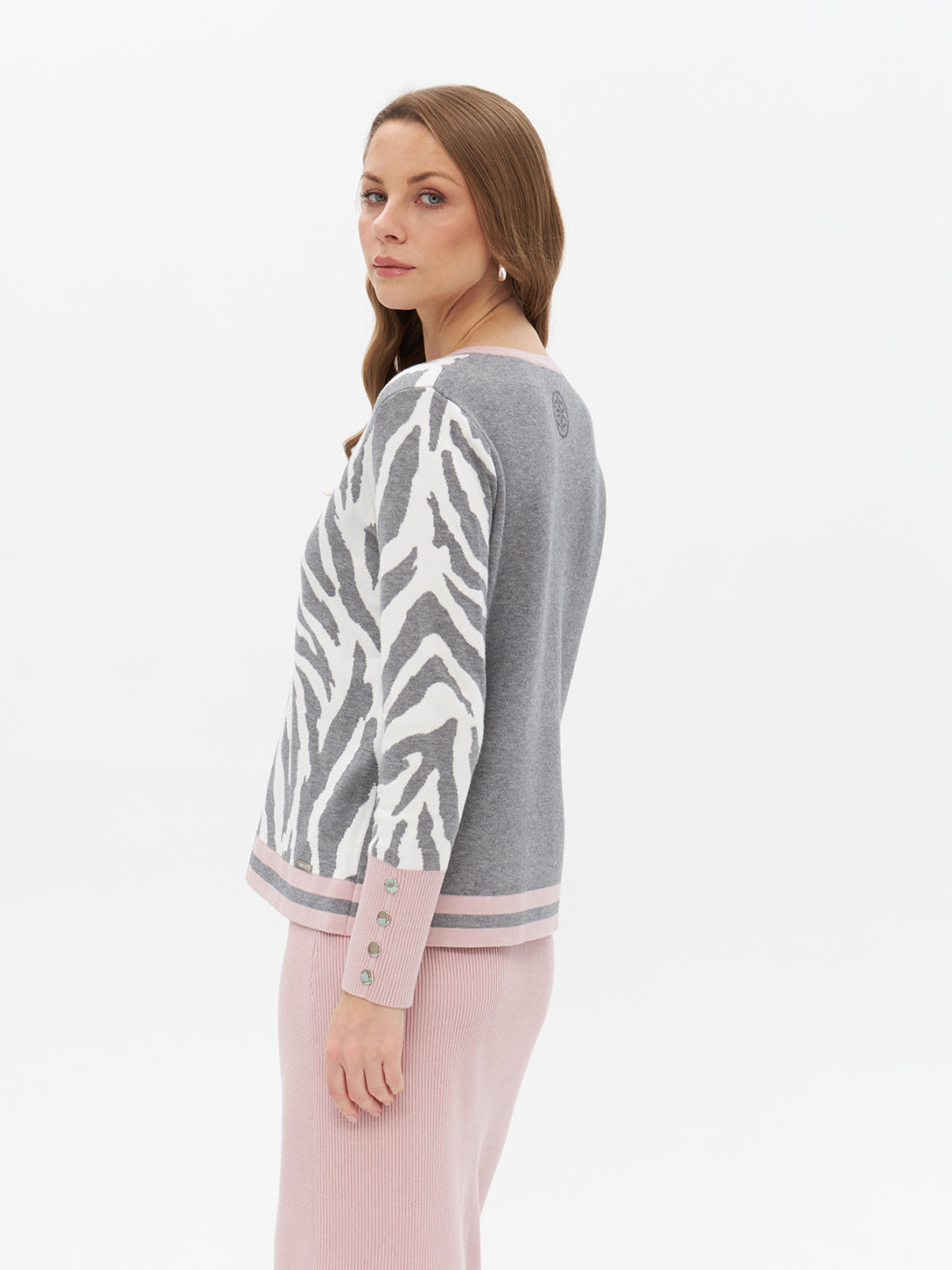 Pullover mit Zebramuster