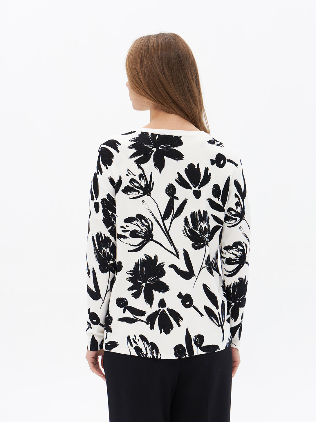 Twinset mit Blumenmuster
