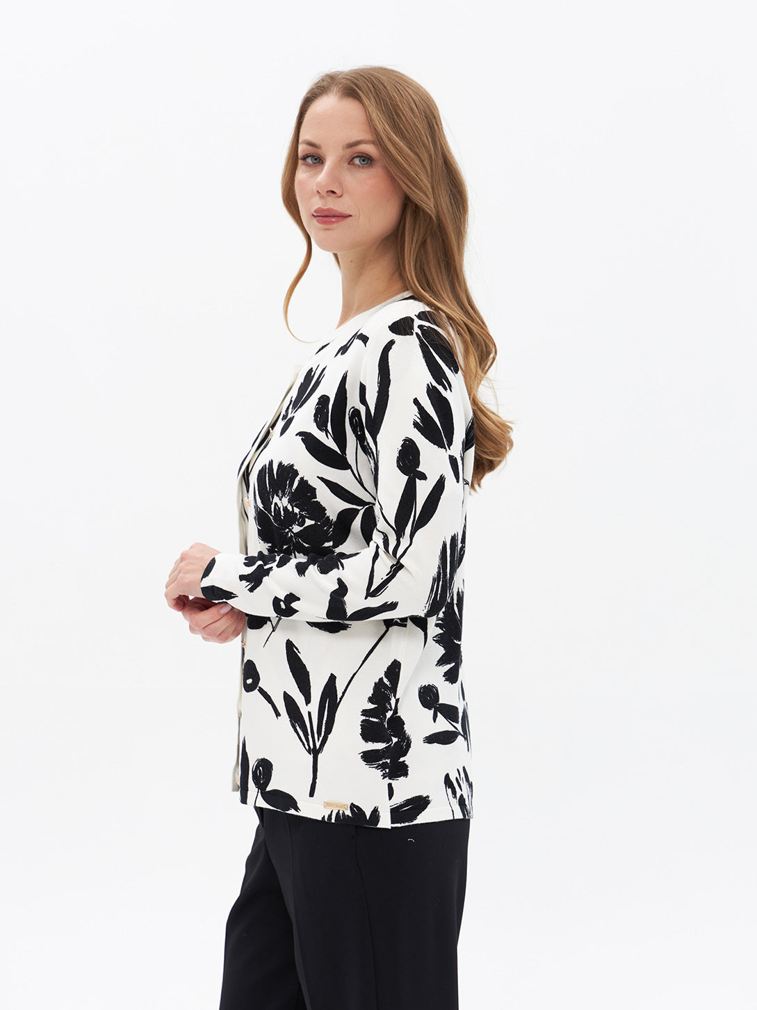 Twinset mit Blumenmuster