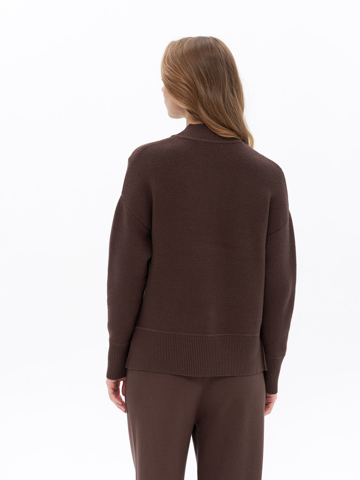 Rollkragenpullover mit Feinstrick