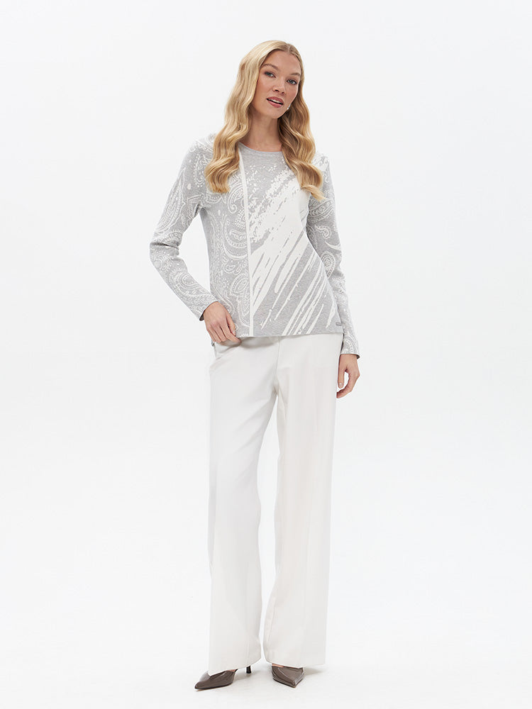 Pullover mit Paisley Muster