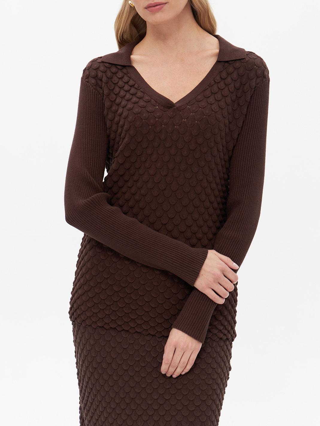Strickpullover mit V-Ausschnitt