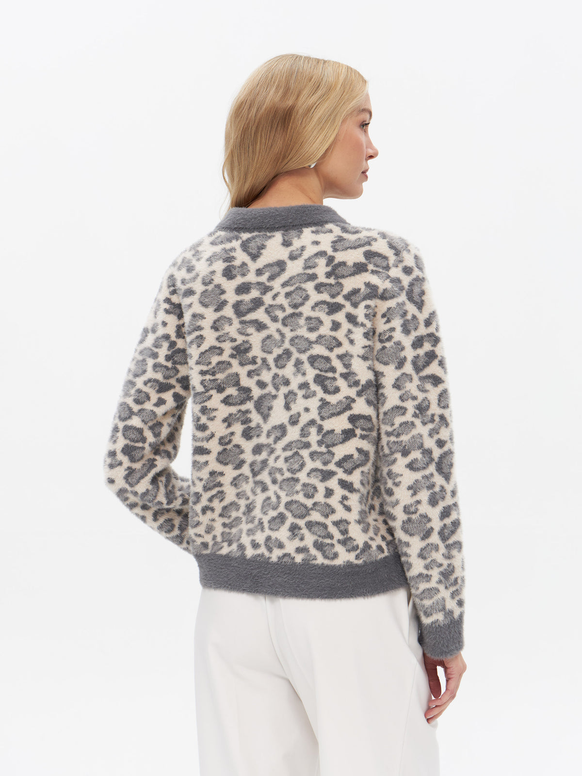 Cardigan mit Leopardenmuster