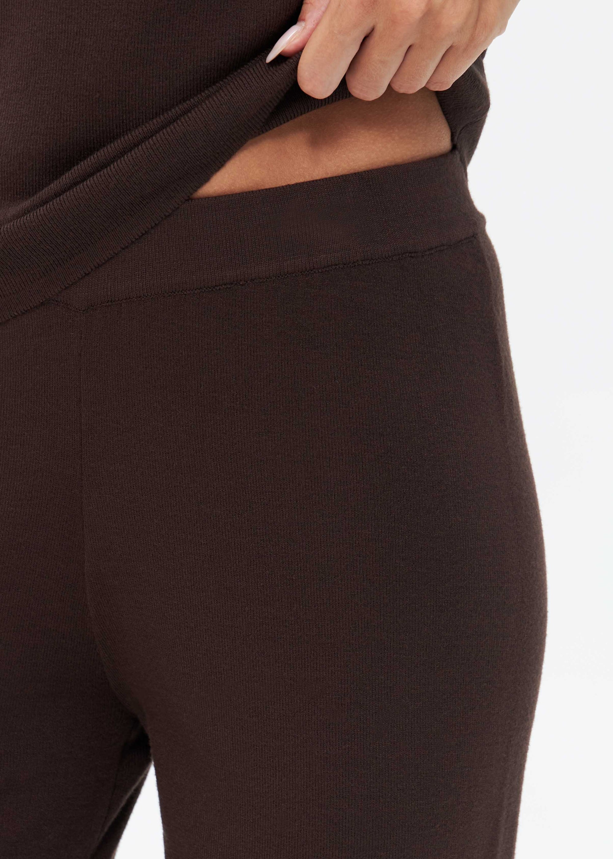 Gerade Feinstrickhose