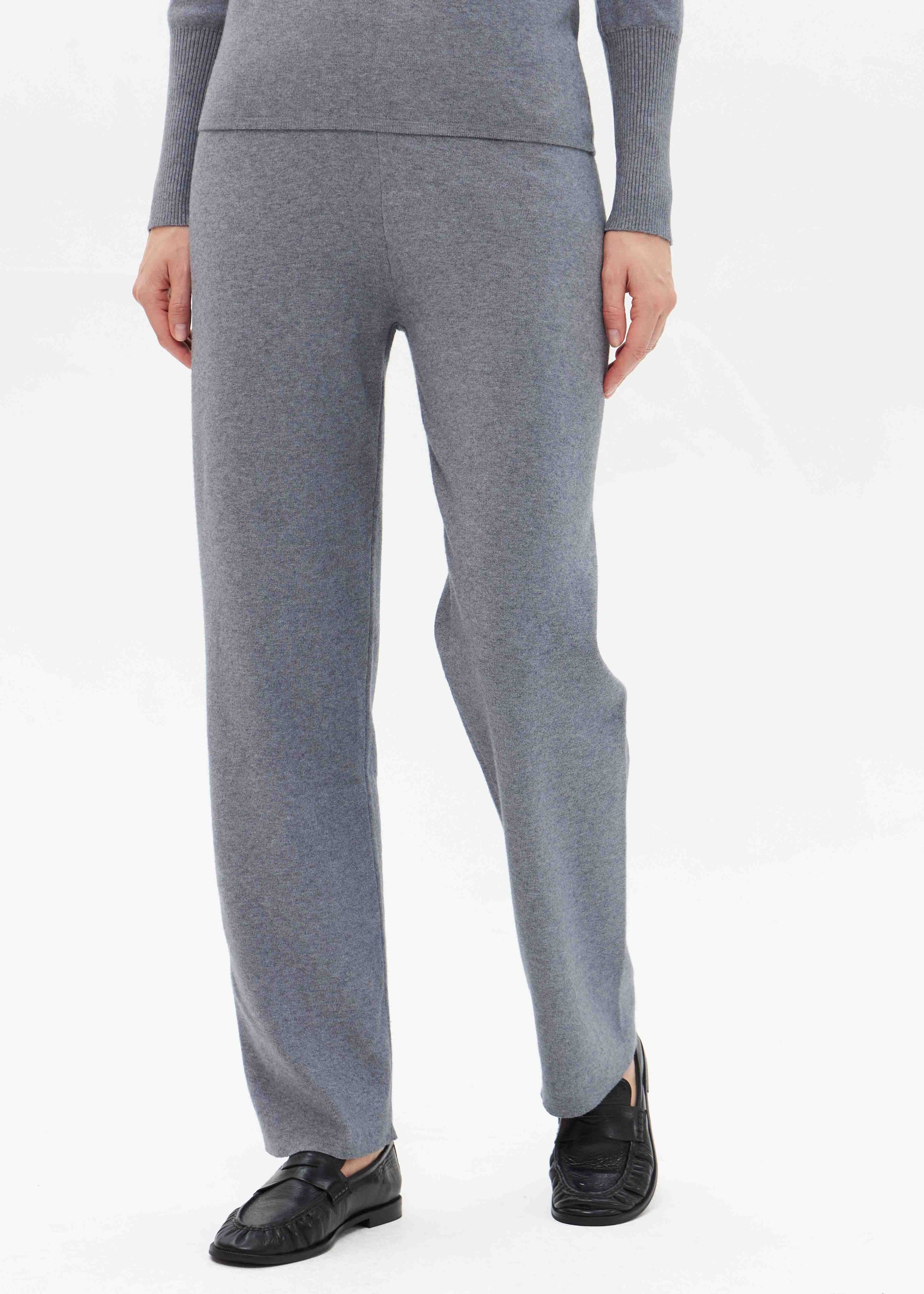 Gerade Feinstrickhose