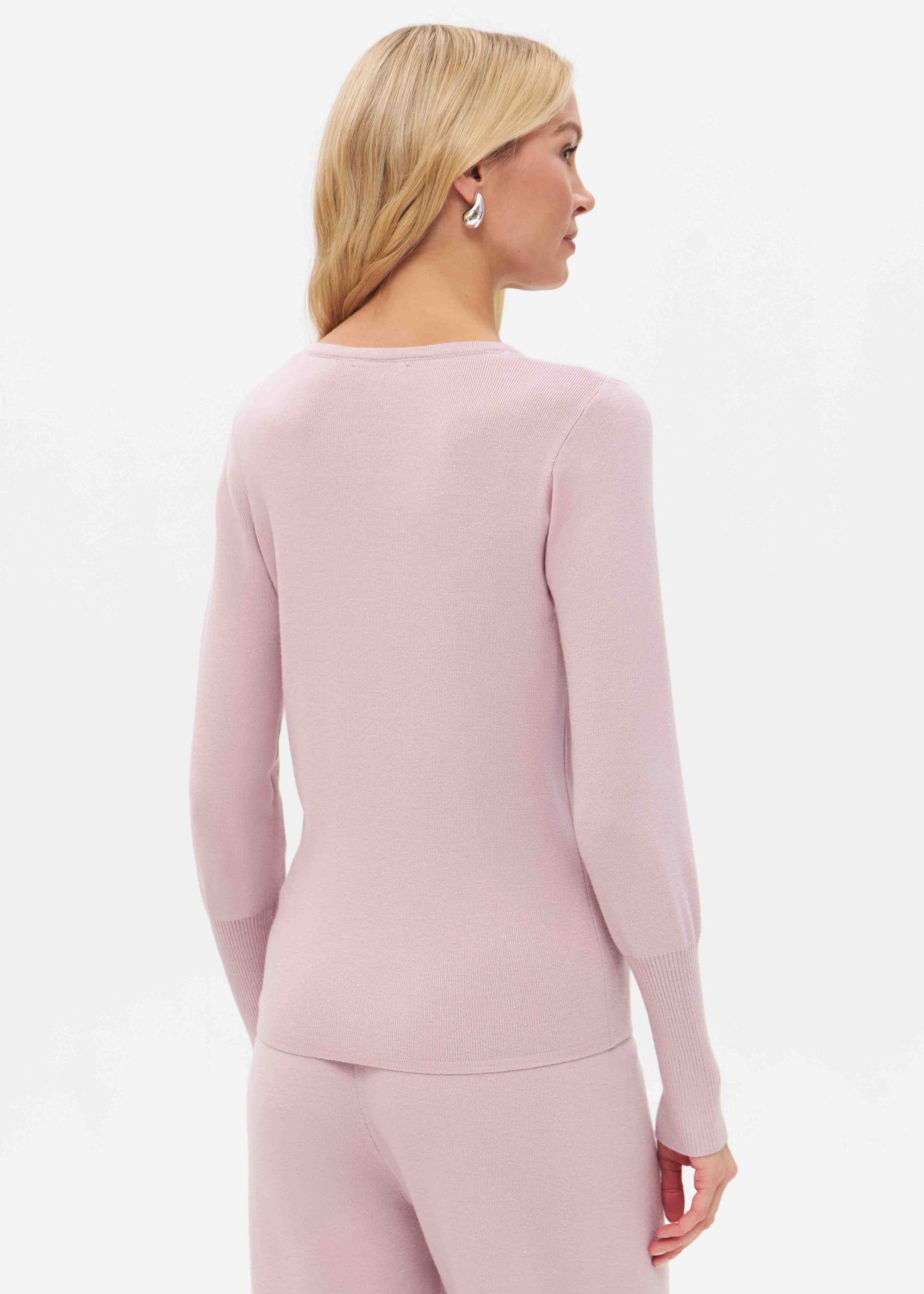 Feinstrickpullover mit Rundhalsausschnitt