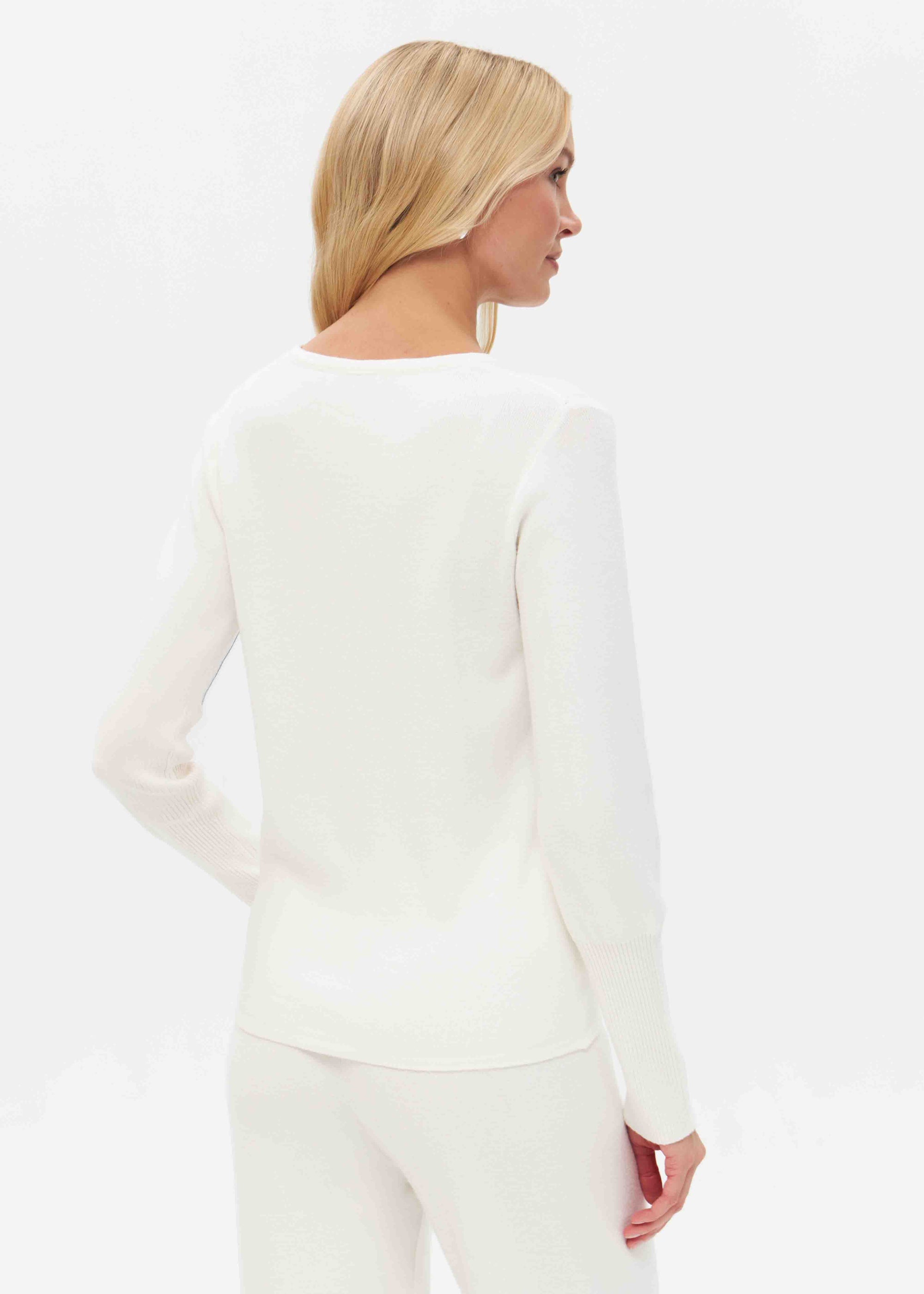 Feinstrickpullover mit Rundhalsausschnitt