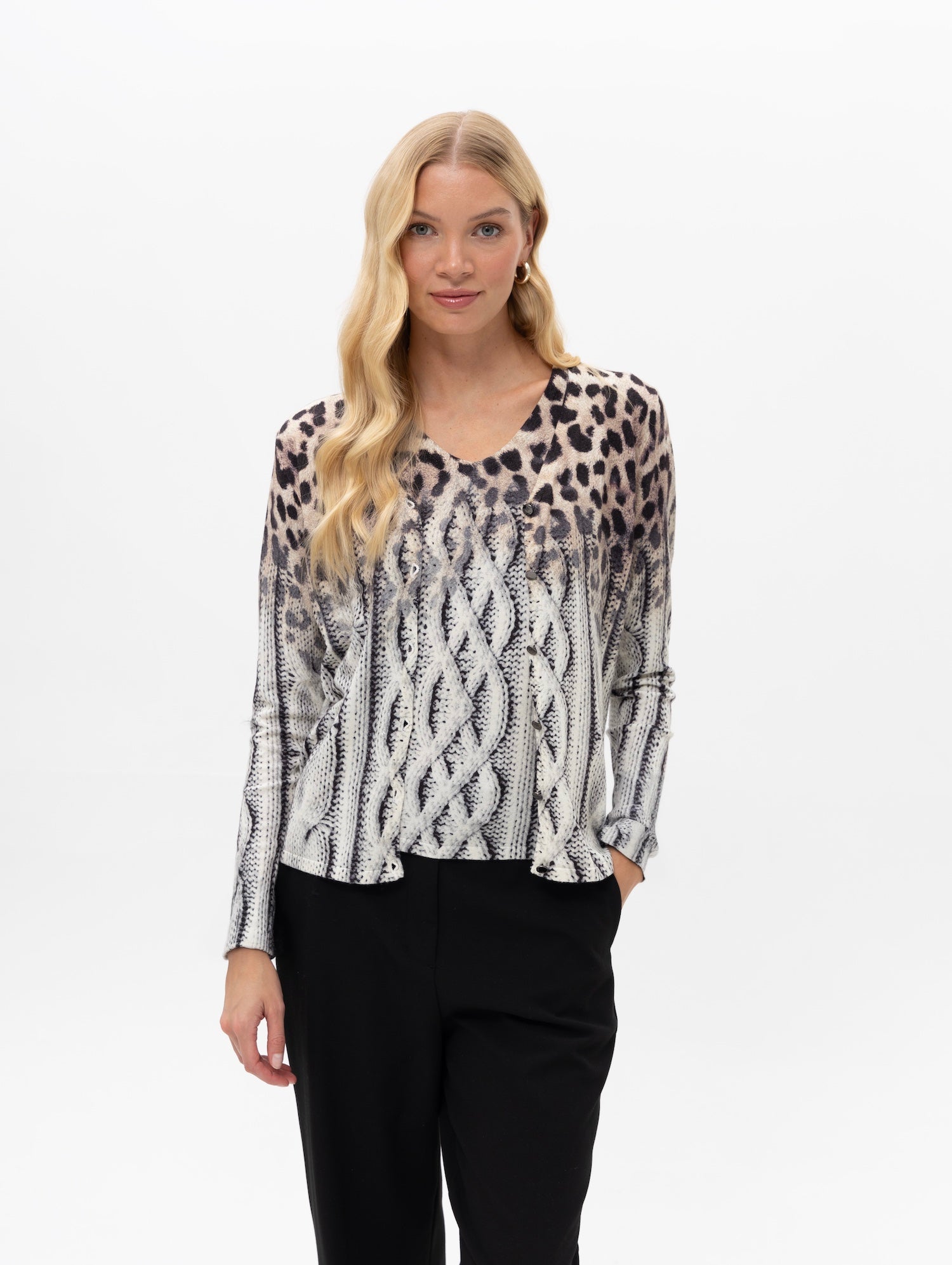 Twinset mit Animalprint