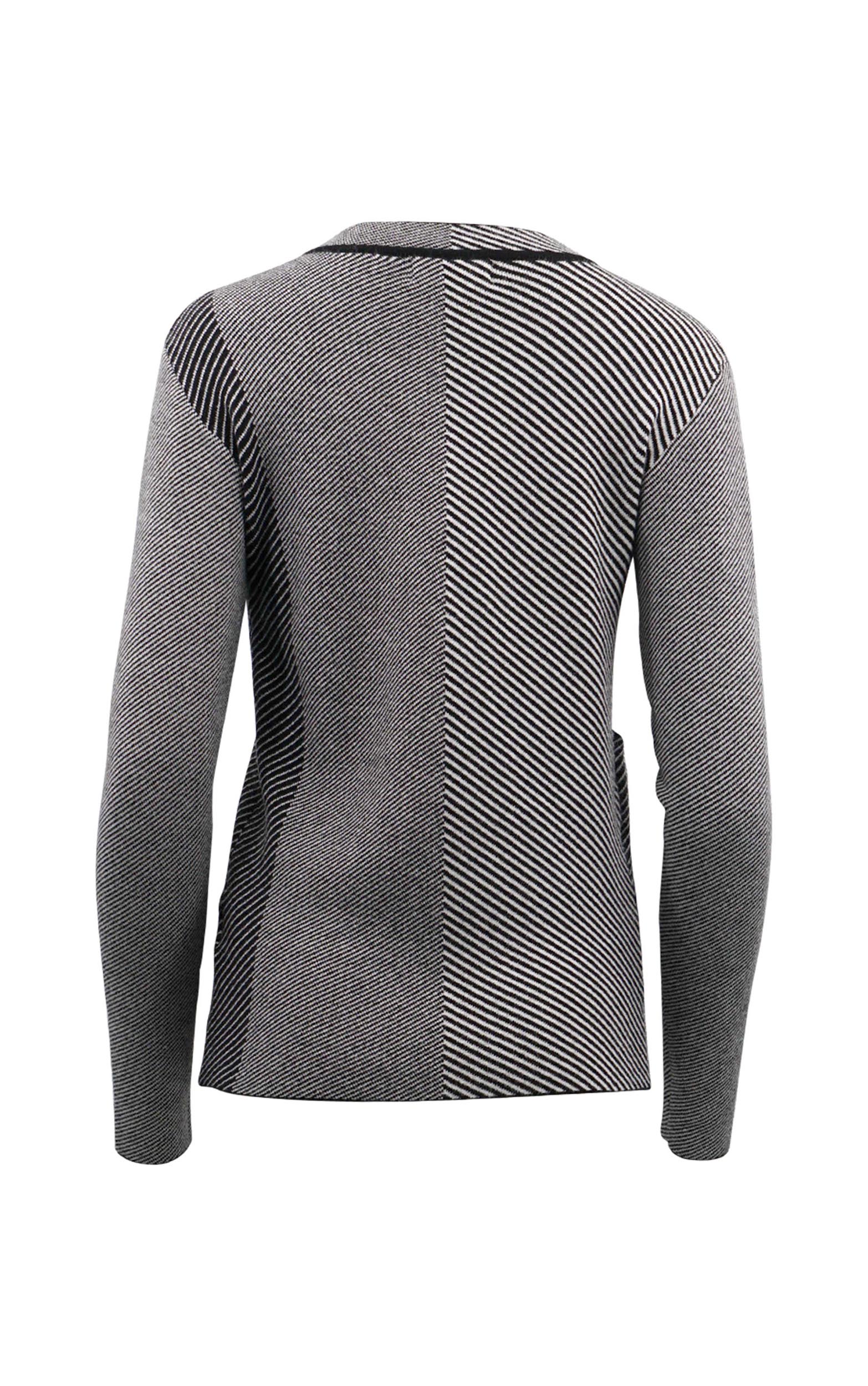 Turtleneck Pullover mit Kontraststreifenmuster