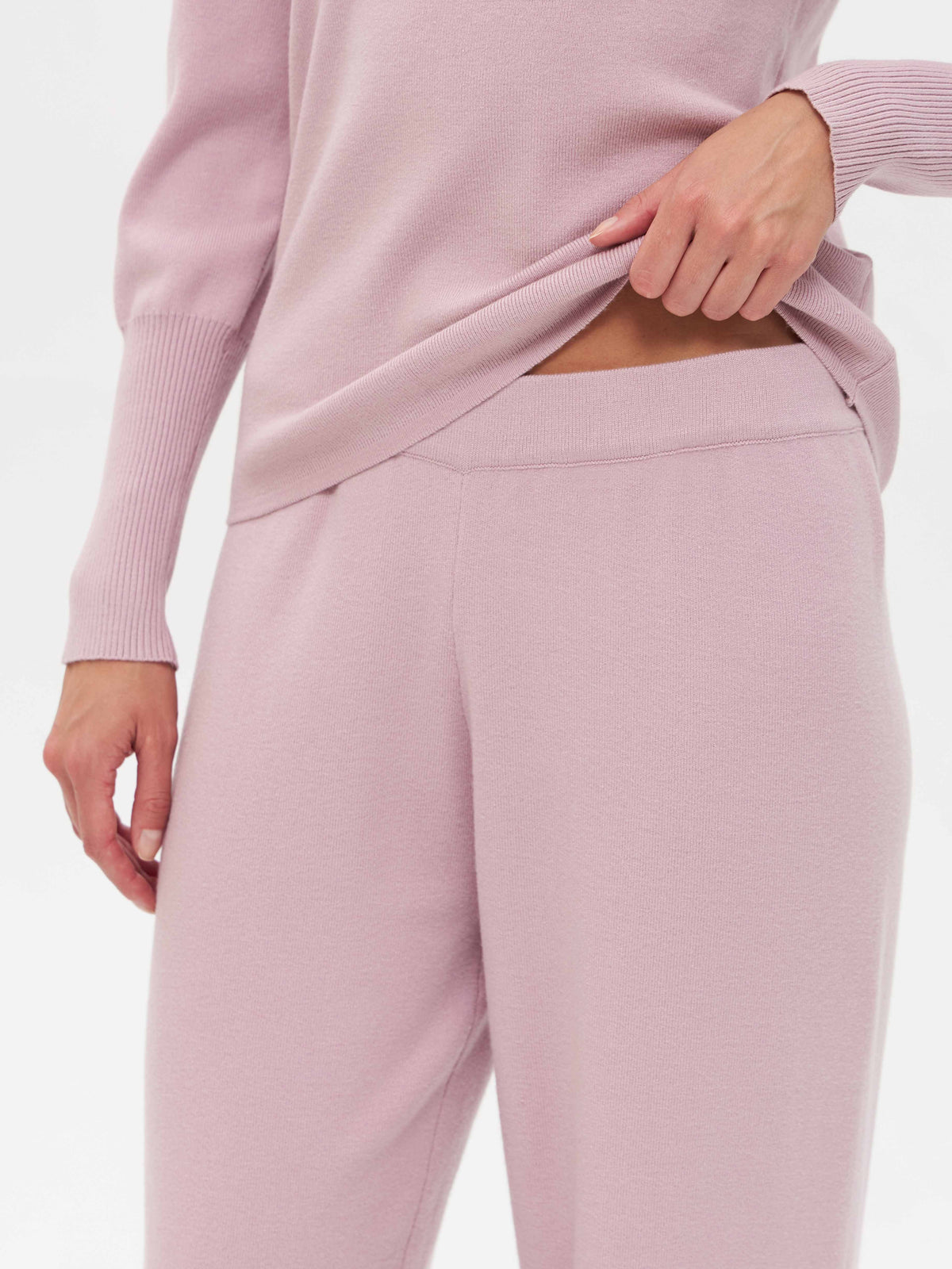 Gerade Feinstrickhose